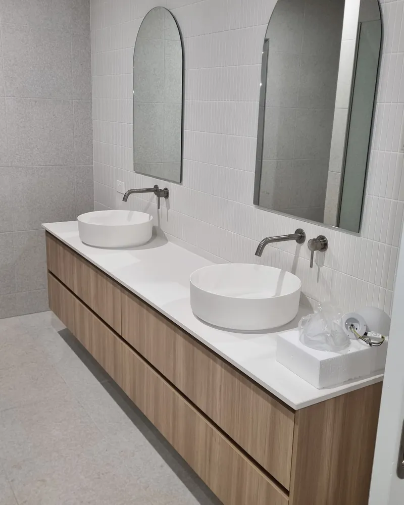 Completed ensuite fit-out