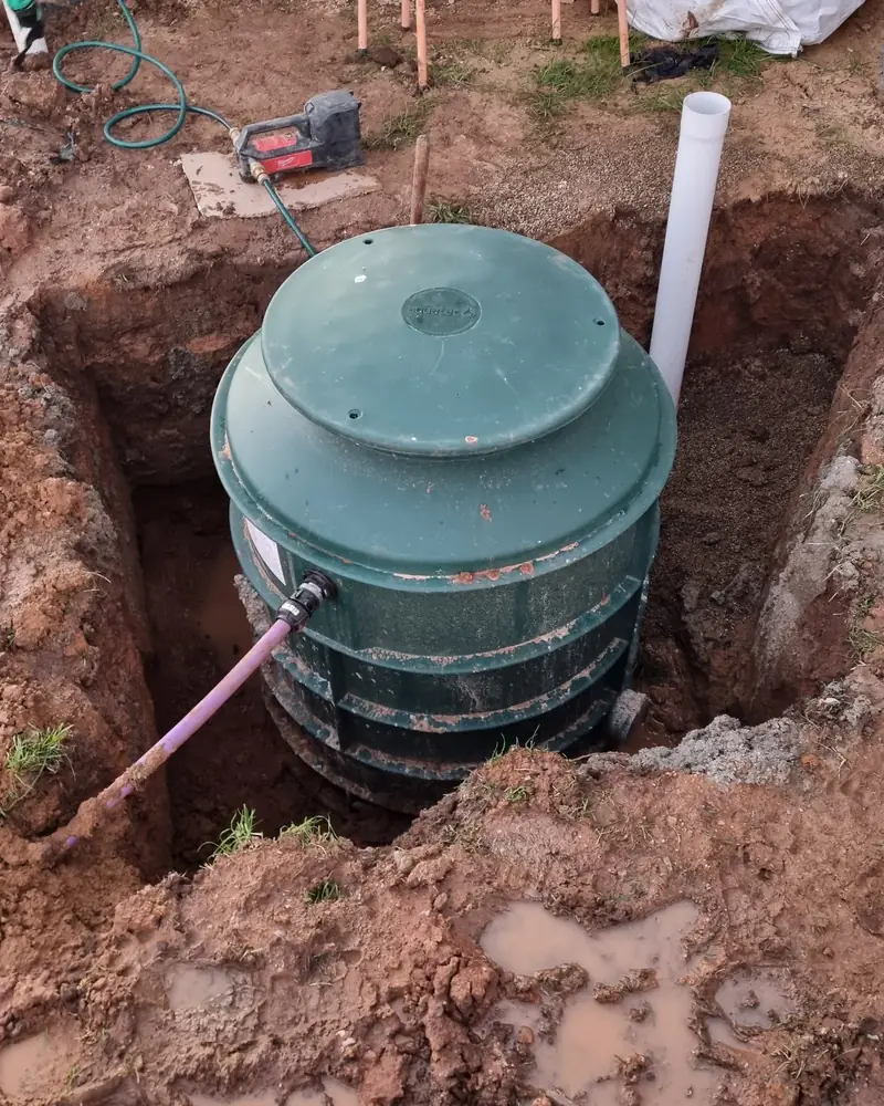 Septic and treatment system installation